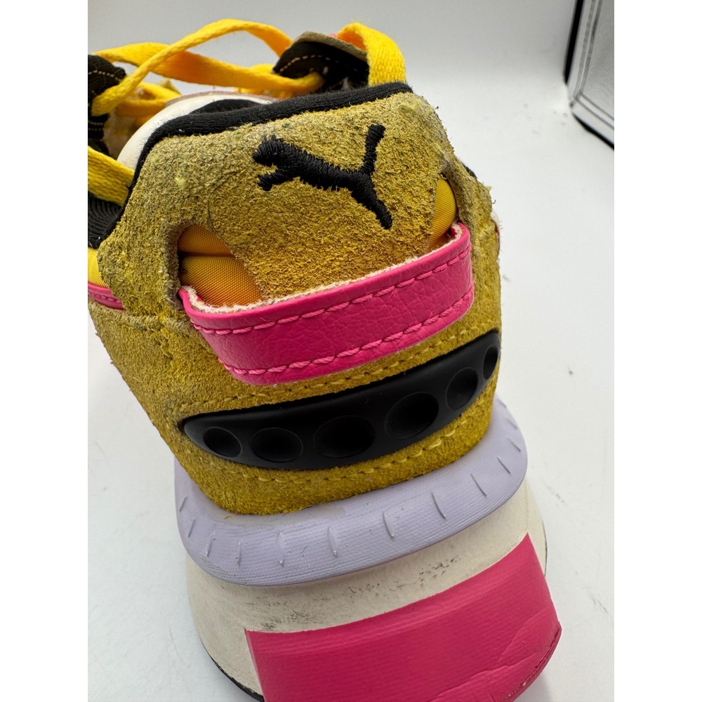 Puma Cruise Rider Yellow Pink Lavender Colorblock Platform Sneakers Womens - Picture 5 of 10
